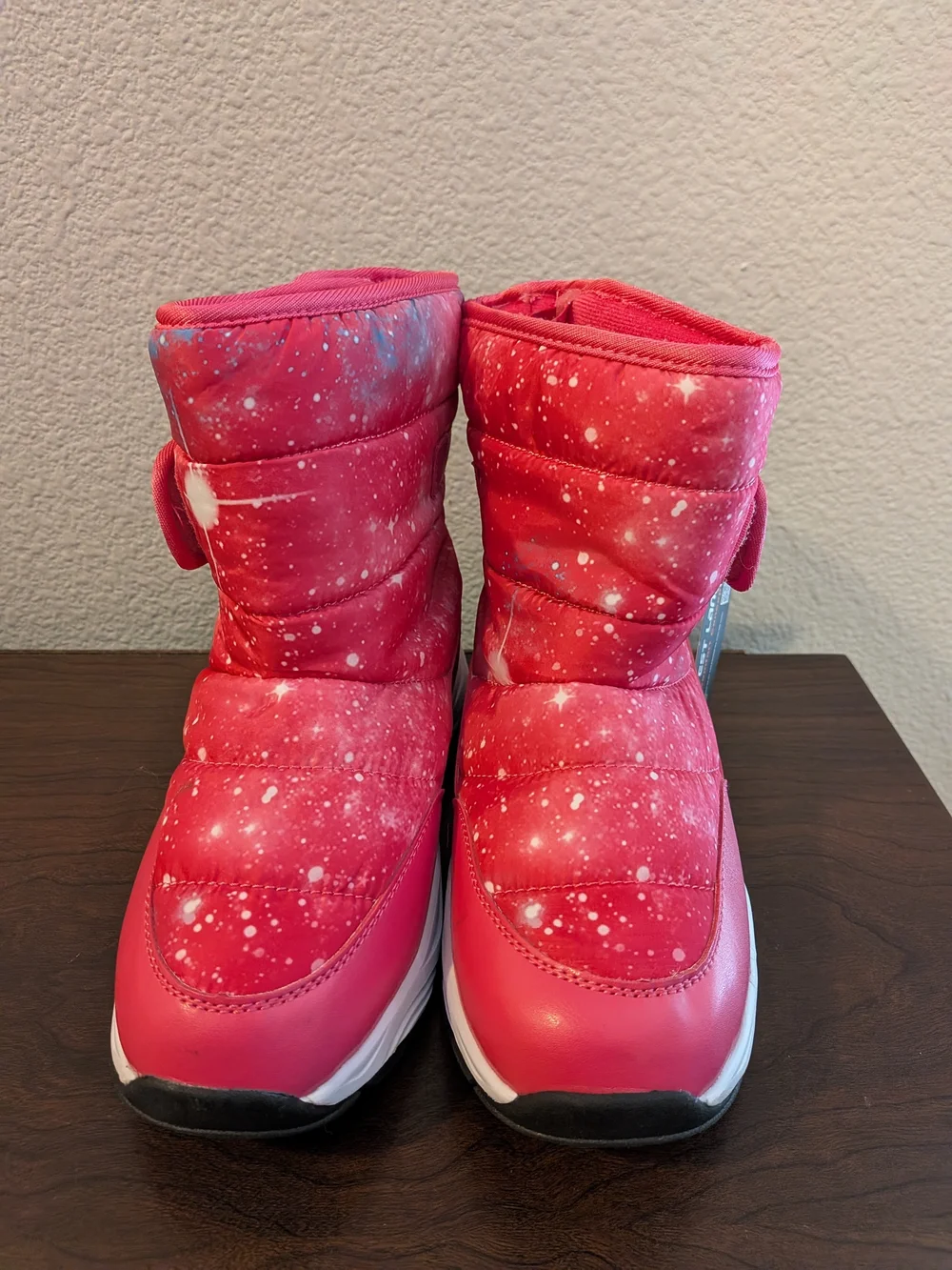 Harvest Land Kids Pink Snow Boots with Easy-Adjust Strap